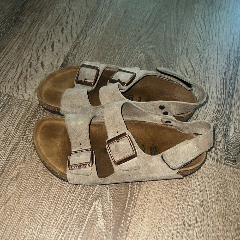 Birkenstock Milano Kids Tan Sandals - Picture 3 of 4